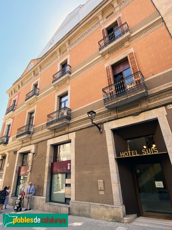 Sant Celoni - Hotel Suís (Foto: Albert Esteves, 2022) Sant Celoni - Hotel Suís