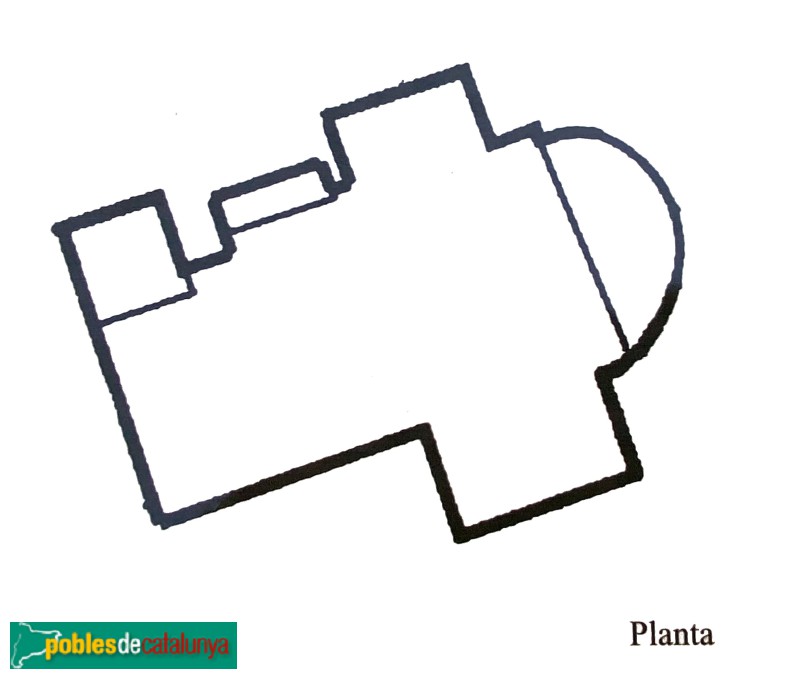 Urús - Església de Sant Climent. Planta Urús - Església de Sant Climent. Planta