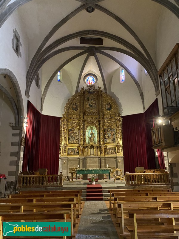 Llívia - Església. Retaule major (Foto: Albert Esteves, 2022) Llívia - Església. Retaule major