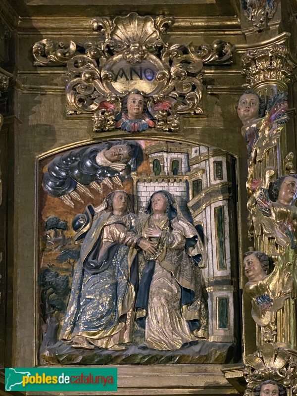 Llívia - Església. Retaule major (Foto: Albert Esteves, 2022) Llívia - Església. Retaule major