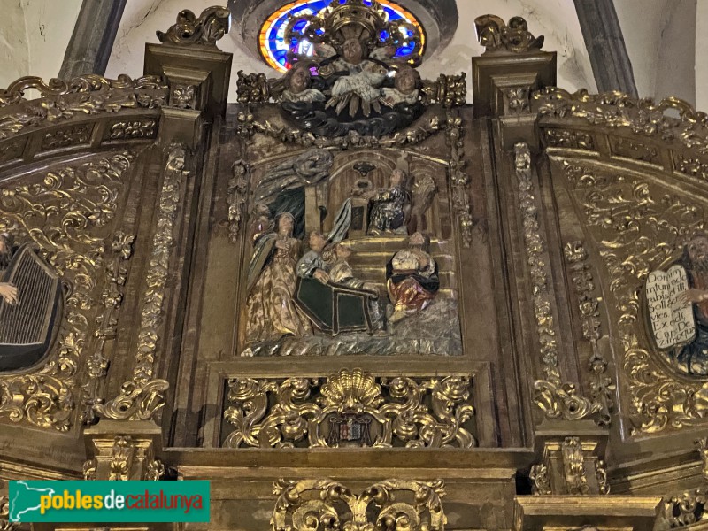 Llívia - Església. Retaule major (Foto: Albert Esteves, 2022) Llívia - Església. Retaule major