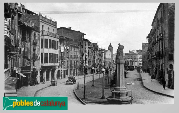 Vic - Font de la Rambla del Carme. Postal antiga Vic - Font de la Rambla del Carme. Postal antiga