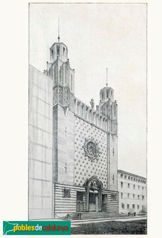 Barcelona - Església de Santa Maria de Jesús. Projecte (Foto: <i>enviada per José Manuel Fdez. Ramos</i>) Barcelona - Església de Santa Maria de Jesús. Projecte
