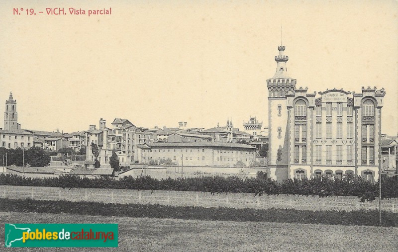 Fabrica d'embotits Torra (Foto: Postal de Fototipia Thomas) Fabrica d'embotits Torra