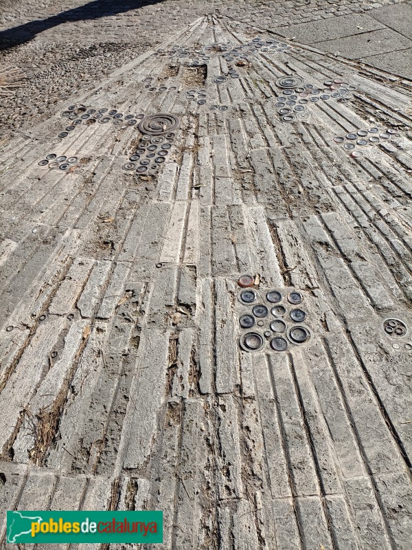 Barcelona - Mirador de l'Alcalde. Paviment (Foto: Anna Corcoll, 2023) Barcelona - Mirador de l'Alcalde. Paviment