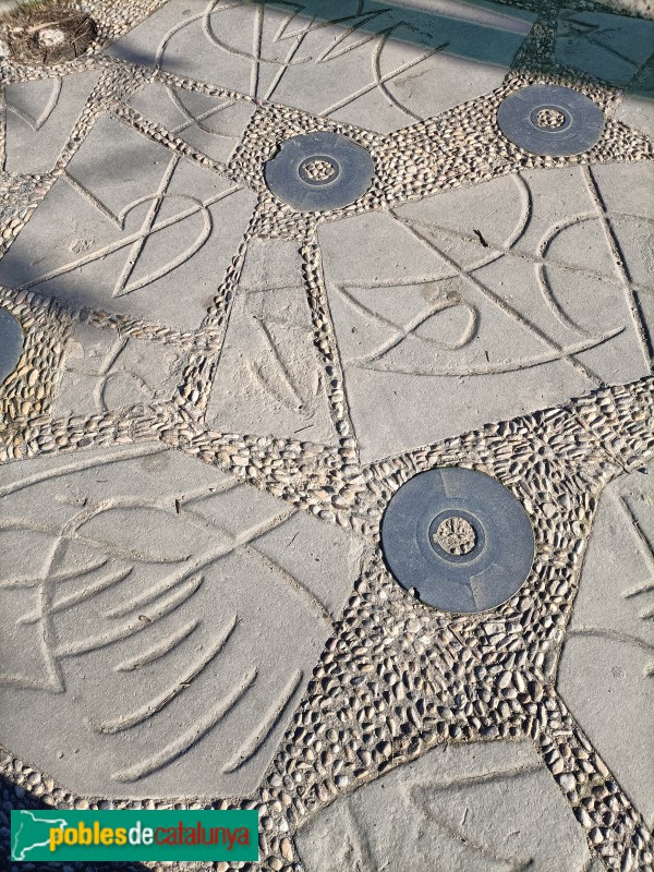 Barcelona - Mirador de l'Alcalde. Paviment (Foto: Anna Corcoll, 2023) Barcelona - Mirador de l'Alcalde. Paviment