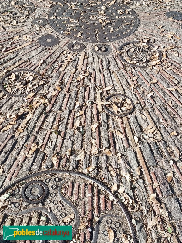 Barcelona - Mirador de l'Alcalde. Paviment (Foto: Anna Corcoll, 2023) Barcelona - Mirador de l'Alcalde. Paviment