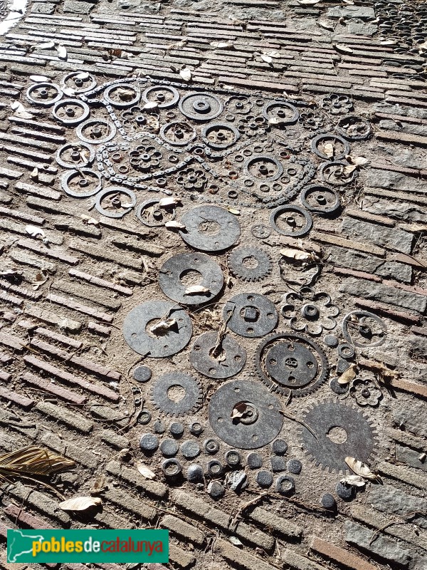 Barcelona - Mirador de l'Alcalde. Paviment (Foto: Anna Corcoll, 2023) Barcelona - Mirador de l'Alcalde. Paviment