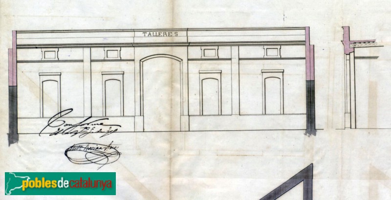 Barcelona - Plànol dels tallers Modest Casademunt (Arxiu Municipal Contemporani de Barcelona) Barcelona - Plànol dels tallers Modest Casademunt (Arxiu Municipal Contemporani de Barcelona)