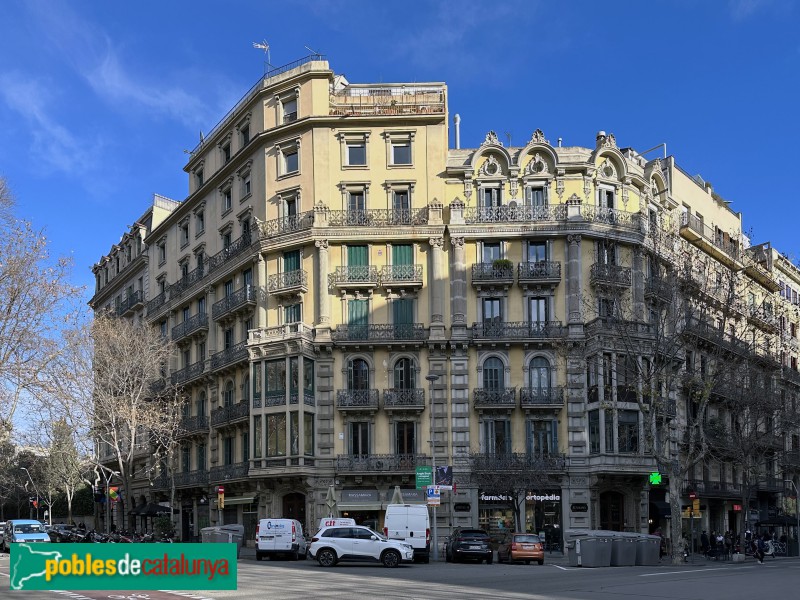 Barcelona - Diputació, 222 / Aribau, 18 (Foto: Albert Esteves, 2023) Barcelona - Diputació, 222 / Aribau, 18
