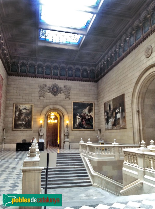 Barcelona - Universitat de Barcelona. Planta noble (Foto: Anna Corcoll, 2016) Barcelona - Universitat de Barcelona. Planta noble