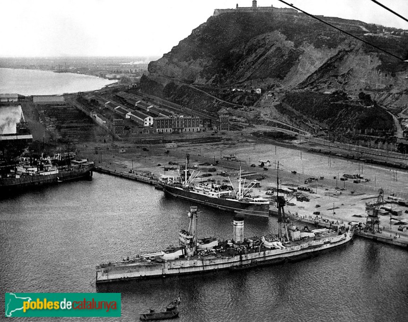 Barcelona - Port de Barcelona. Imatge antiga Barcelona - Port de Barcelona. Imatge antiga