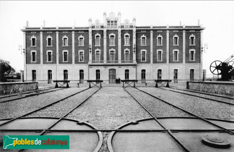 Barcelona - Estació del Morrot. Imatge antiga Barcelona - Estació del Morrot. Imatge antiga