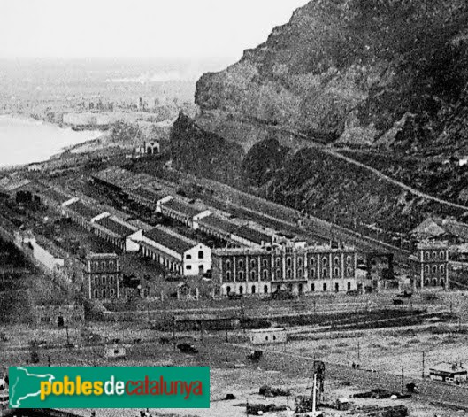 Barcelona - Estació del Morrot. Imatge antiga Barcelona - Estació del Morrot. Imatge antiga