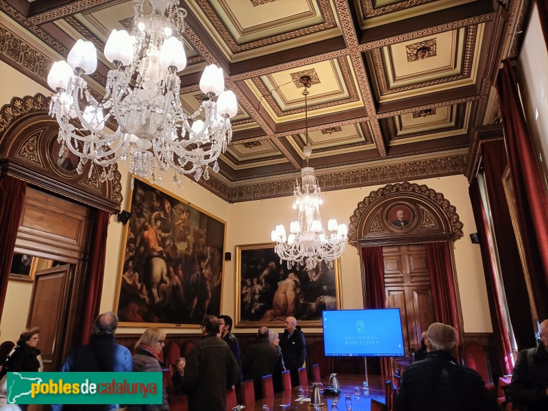 Barcelona - Universitat de Barcelona. Sala de Juntes (Foto: Anna Corcoll, 2023) Barcelona - Universitat de Barcelona. Sala de Juntes