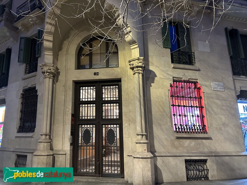 Barcelona - Passeig de Sant Joan, 7 (Foto: Albert Esteves, 2023) Barcelona - Passeig de Sant Joan, 7