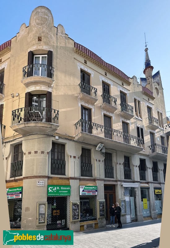 Sitges - Casa Bartomeu Carbonell (Foto: Albert Esteves, 2023) Sitges - Casa Bartomeu Carbonell