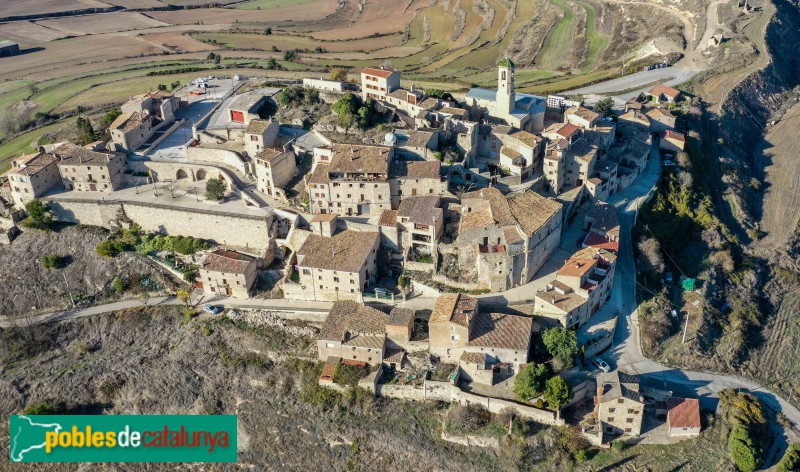 Forès - Panoràmica aèria (Foto: Francesc Vidal-Barraquer) Forès - Panoràmica aèria