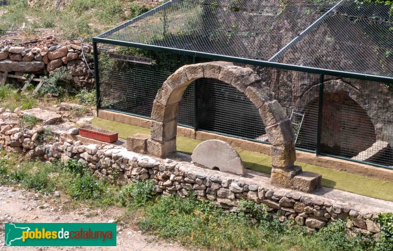 Mont-ral - Molí del Fort, restes del molí medieval (Foto: Francesc Vidal-Barraquer, 2023) Mont-ral - Molí del Fort, restes del molí medieval