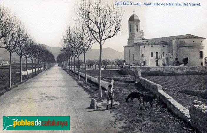 Sitges - Santuari del Vinyet. Postal antiga Sitges - Santuari del Vinyet. Postal antiga