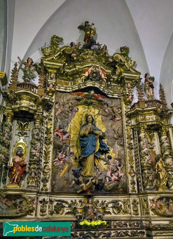 Sitges - Església de Sant Bartomeu i Santa Tecla. Retaule de la Immaculada