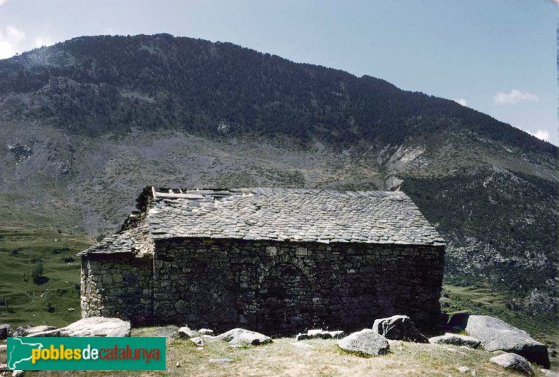 Taüll - Església de Sant Quirc (Foto: <i>Camil José Guiu -calaix.gencat.cat-</i>, 1965) Taüll - Església de Sant Quirc