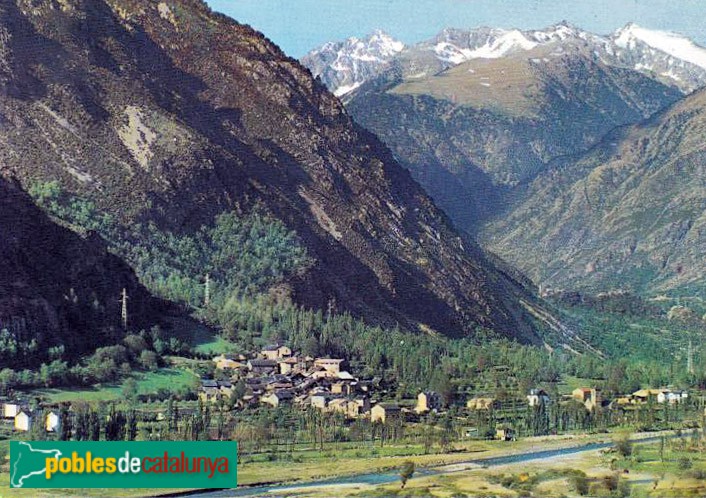 Panoràmica de Barruera. Postal antiga Panoràmica de Barruera. Postal antiga