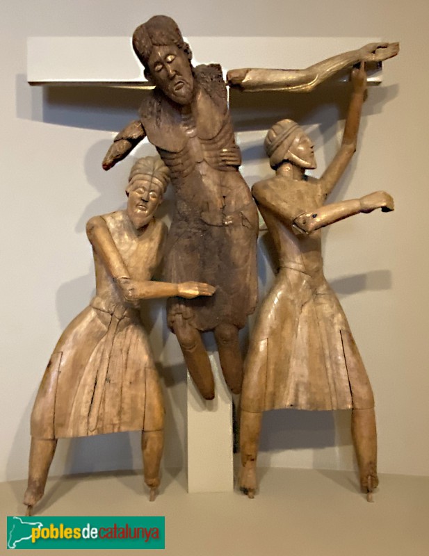 Davallament d'Erill la Vall. Figures conservades al MEV (Vic) (Foto: Albert Esteves, 2022) Davallament d'Erill la Vall. Figures conservades al MEV (Vic)