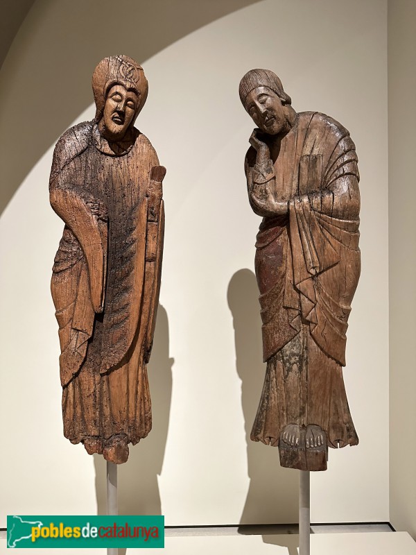 Davallament d'Erill la Vall. Figures conservades al MNAC (Barcelona) (Foto: Albert Esteves, 2023) Davallament d'Erill la Vall. Figures conservades al MNAC (Barcelona)