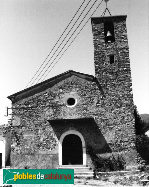 Malpàs - Església de Sant Pere (Foto: <i>J.A.Corbella - J. Salvadó -calaix.gencat.cat-</i>, 1985) Malpàs - Església de Sant Pere
