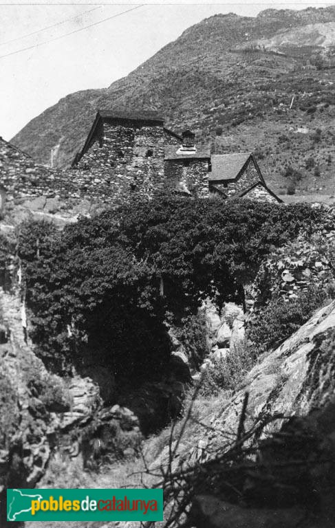 Boí - Pont del Fornet (Foto: Josep Danés -Arxiu Fotogràfic Centre Excursionista de Catalunya-, 1935) Boí - Pont del Fornet