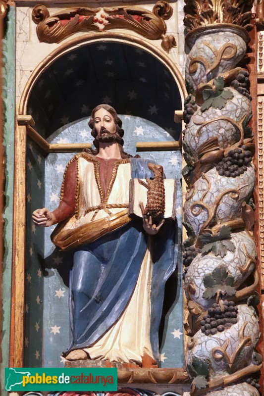 Taüll - Església de Santa Maria de Taüll. Retaule barroc (Foto: Albert Esteves, 2023) Taüll - Església de Santa Maria de Taüll. Retaule barroc