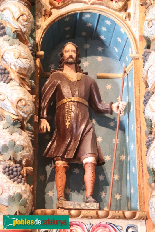 Taüll - Església de Santa Maria de Taüll. Retaule barroc (Foto: Albert Esteves, 2023) Taüll - Església de Santa Maria de Taüll. Retaule barroc