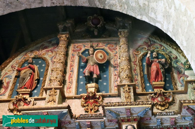 Taüll - Església de Santa Maria de Taüll. Retaule barroc (Foto: Albert Esteves, 2023) Taüll - Església de Santa Maria de Taüll. Retaule barroc