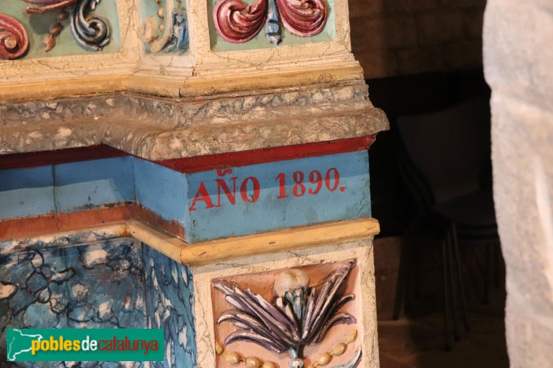 Taüll - Església de Santa Maria de Taüll. Retaule barroc (Foto: Albert Esteves, 2023) Taüll - Església de Santa Maria de Taüll. Retaule barroc