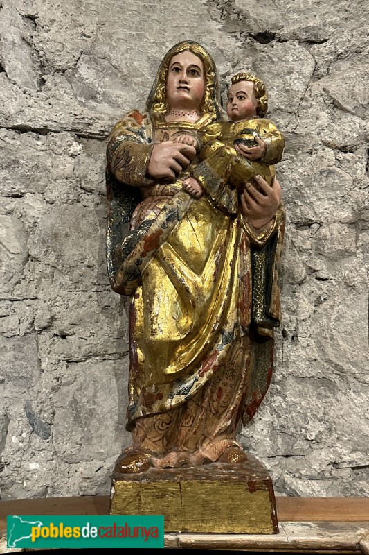 Erill la Vall - Església de Santa Eulàlia. Mare de Déu del Roser (Foto: Albert Esteves, 2023) Erill la Vall - Església de Santa Eulàlia. Mare de Déu del Roser