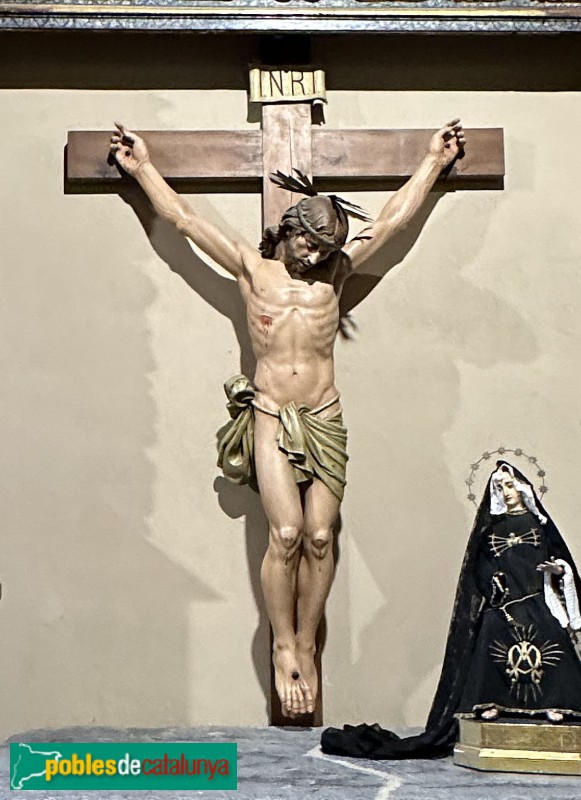 Durro - Església de la Nativitat de la Mare de Déu. Sant Crist de Josep Viladomat (Foto: Albert Esteves, 2023) Durro - Església de la Nativitat de la Mare de Déu. Sant Crist de Josep Viladomat