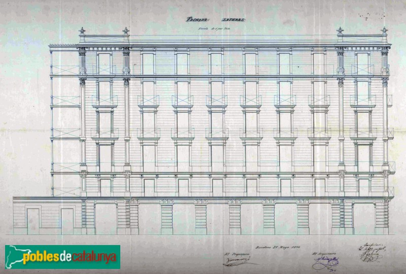 Barcelona - Carme, 40. Plànol ( Arxiu Municipal Contemporani de Barcelona) Barcelona - Carme, 40. Plànol ( Arxiu Municipal Contemporani de Barcelona)