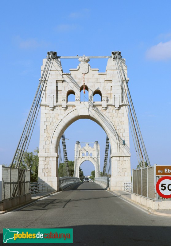 Amposta - Pont penjant (Foto: Albert Esteves, 2023) Amposta - Pont penjant