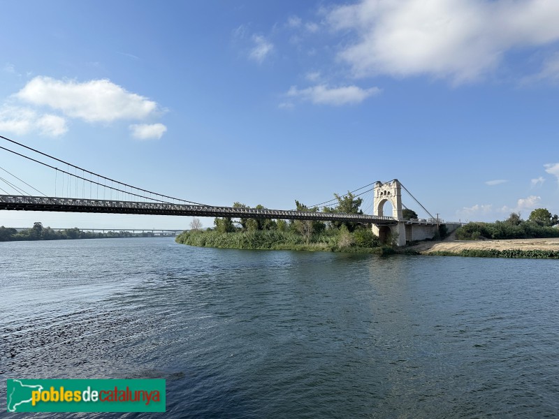 Amposta - Pont penjant (Foto: Albert Esteves, 2023) Amposta - Pont penjant