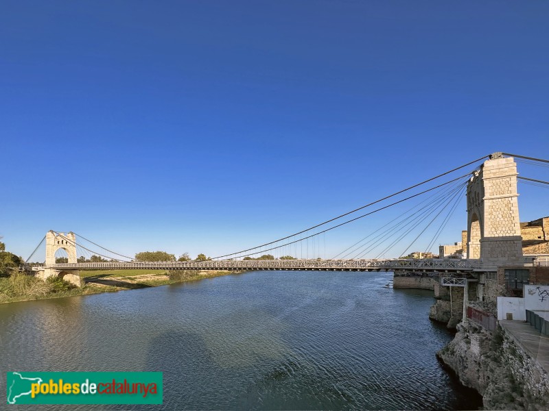 Amposta - Pont penjant (Foto: Albert Esteves, 2023) Amposta - Pont penjant