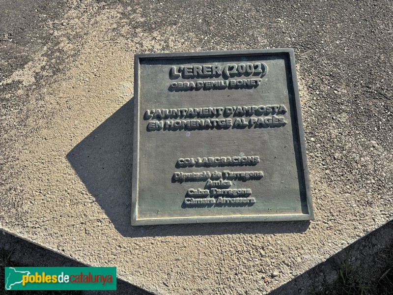 Amposta - Escultura <i>L'Erer</i> (Foto: Albert Esteves, 2023) Amposta - Escultura <i>L'Erer</i>