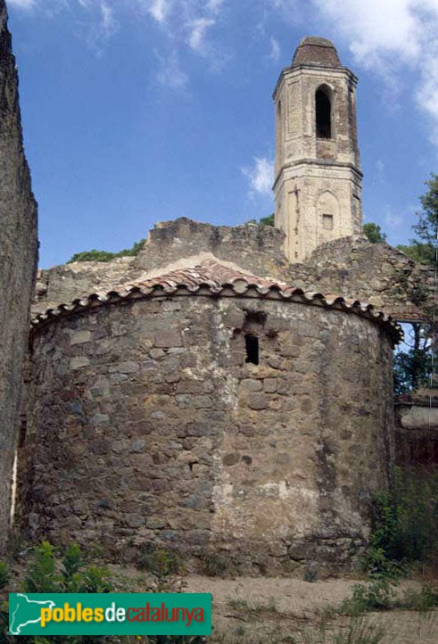 Vallgorguina - Església de Santa Eulàlia de Tapioles (Foto: <i>Germà Garcia -Arxiu Fotogràfic Centre Excursionista de Catalunya-</i>, 2002) Vallgorguina - Església de Santa Eulàlia de Tapioles
