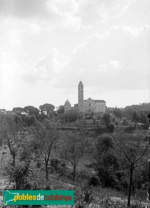 Vallgorguina - Església de Santa Eulàlia de Tapioles (Foto: <i>Josep M. Armengol -Arxiu Fotogràfic Centre Excursionista de Catalunya-</i>, 1899-1915) Vallgorguina - Església de Santa Eulàlia de Tapioles