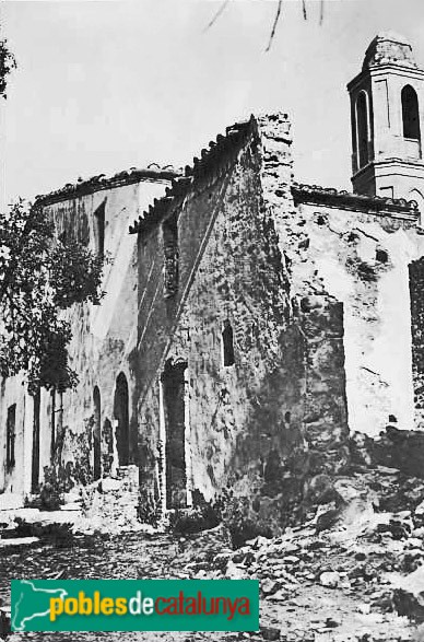 Vallgorguina - Església de Santa Eulàlia de Tapioles. Postal antiga Vallgorguina - Església de Santa Eulàlia de Tapioles. Postal antiga