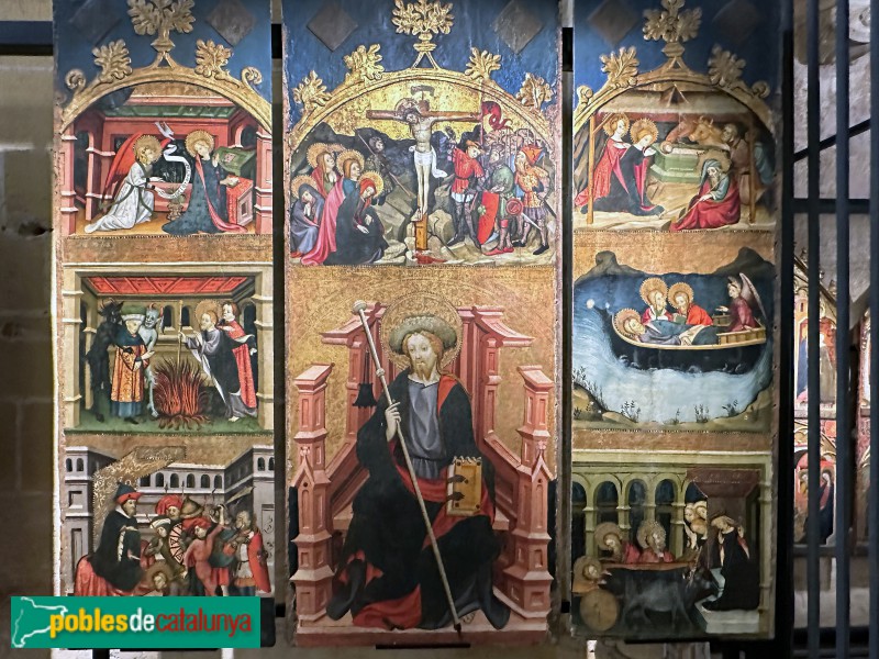 Tarragona - Museu Diocesà. Retaule de Sant Jaume de Vallespinosa (Foto: Albert Esteves, 2023) Tarragona - Museu Diocesà. Retaule de Sant Jaume de Vallespinosa