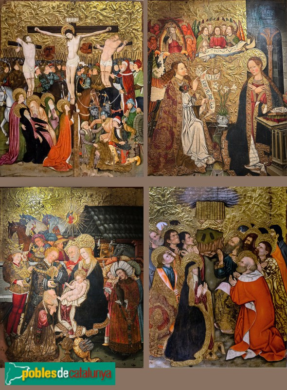 Retaule dels Goigs de Maria, procedent d'aquesta església (Tarragona. Museu Diocesà) (Foto: Albert Esteves, 2023) Retaule dels Goigs de Maria, procedent d'aquesta església (Tarragona. Museu Diocesà)