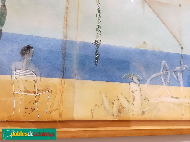 L'Hospitalet de Llobregat - Fundació Arranz-Bravo. Mural d'Arranz-Bravo (Foto: Anna Corcoll, 2022) L'Hospitalet de Llobregat - Fundació Arranz-Bravo. Mural d'Arranz-Bravo