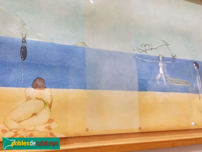 L'Hospitalet de Llobregat - Fundació Arranz-Bravo. Mural d'Arranz-Bravo (Foto: Anna Corcoll, 2022) L'Hospitalet de Llobregat - Fundació Arranz-Bravo. Mural d'Arranz-Bravo