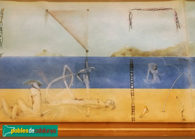 L'Hospitalet de Llobregat - Fundació Arranz-Bravo. Mural d'Arranz-Bravo (Foto: Anna Corcoll, 2022) L'Hospitalet de Llobregat - Fundació Arranz-Bravo. Mural d'Arranz-Bravo